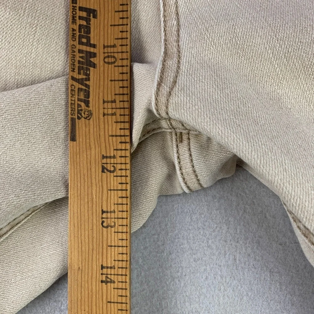 Time and Tru High Rise Bootcut Jeans Women 20 Tan Khaki Casual Stretch Denim